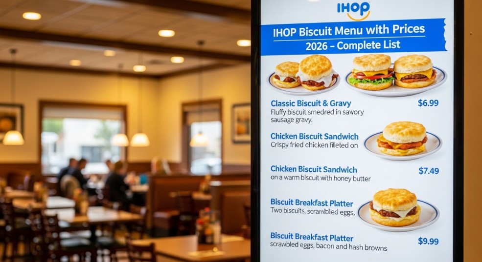 IHOP Biscuit Menu with Prices 2026 – Complete List