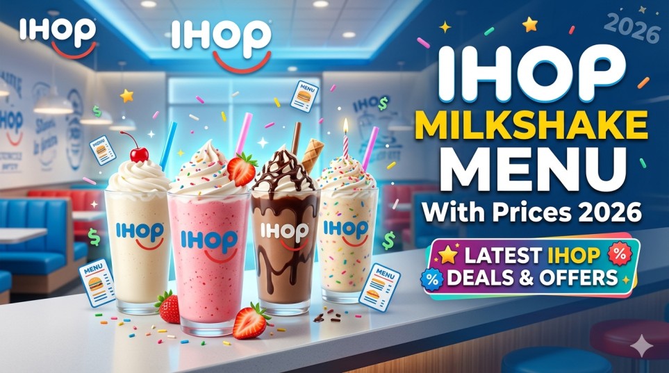 IHOP Milkshake Menu with Prices 2026