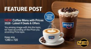 IHOP NEW Coffee Menu with Prices 2026 offers a complete and updated guide to all the latest coffee options available at IHOP, along with their current prices and special deals. Whether you’re starting your day with a hot cup of classic brewed coffee or looking for something more indulgent like espresso-based drinks, IHOP NEW Coffee Menu with Prices 2026 covers a wide range of choices to suit every preference. From smooth and rich hot coffee to refreshing iced coffee and flavored varieties, IHOP NEW Coffee Menu with Prices 2026 is designed to deliver both quality and variety. IHOP NEW Coffee Menu with Prices 2026