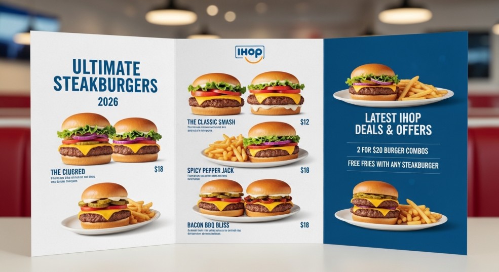 IHOP Ultimate Steakburgers Menu with Prices 2026